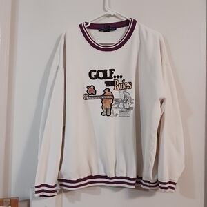Golf Sweatshirt Rug Letters Sz XL Architect Tag
